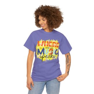 DC Where words fail music speaks Tee